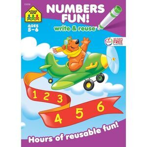 School Zone Numbers Fun! Write & Reuse Workbook -- School Zone